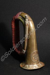 German bugle embossed with Prussian eagle. 1914-19