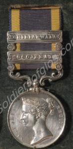 Punjab Medal with clasps for Goojerat and Chilianw