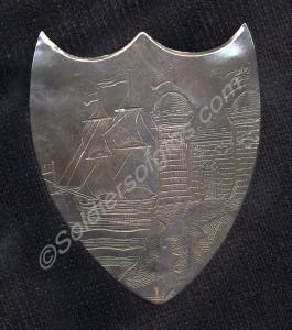 Shako plate. Bristol Volunteers. c.1797-1803.