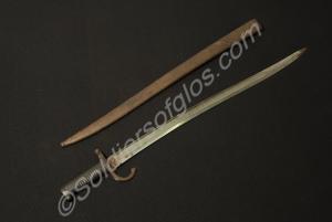 Sword bayonet ser. no. 4963, used with Snider and