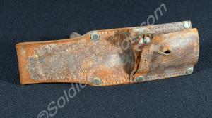 Leather frog for sword bayonet.  No.3 Rifle. 1913.