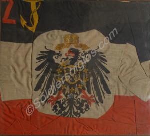 Imperial German Navy flag. Captured by in 1914 Maj