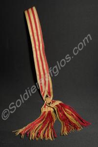 Officer's gold and crimson shoulder sash. 1st Batt