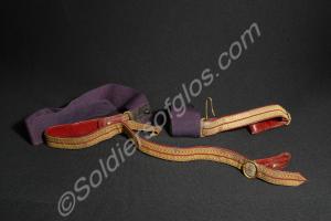 Officer's full dress gold and crimson sword sling