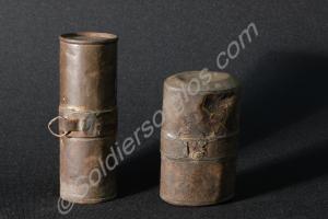 Two canisters of iron rations. Boer War. 1899-1902