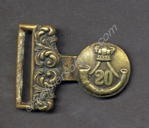Half of a belt buckle clasp. 1st Rifle Volunteer B
