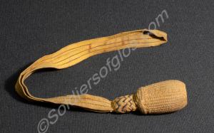 Gold and blue sword knot. Worn by the Volunteer Ba