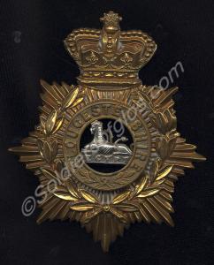 Helmet plate, worn by other ranks in the Glouceste