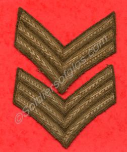 Pair of sergeant's chevrons. Gloucestershire Regim