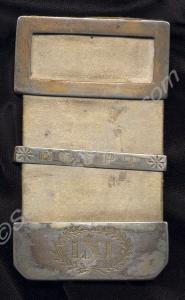 Buckle, tip and slide for officer's shoulder belt