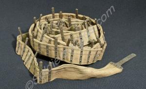 Two ammunition belts for a .303 Vickers machine gu