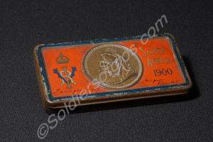 Queen Victoria chocolate gift box, New Year, 1900.