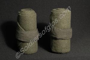 Pair of jungle green puttees, worn by other ranks