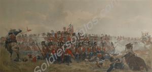 Print of Lady Butler's picture of the 28th (North