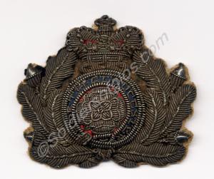 officer's silver embroidered coatee tail ornament.
