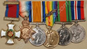 Group of six medals; Distinguished Service Order,