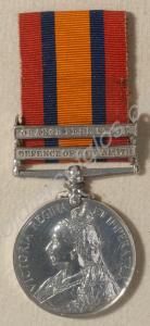 Queen's South Africa Medal with clasps for Defence