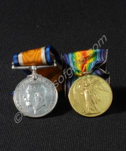 Group of two medals; British War Medal, Allied Vic