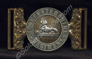 Belt buckle as worn by the Gloucestershire Regimen