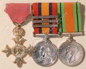 Group of three medals; Civilian Officer of the Bri