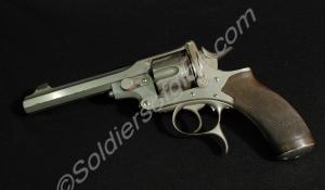 Chromed Webley No. 4 .45 revolver, serial no. 6721