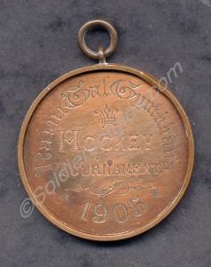 Copper medallion, on obverse 'Naini Tal Gymkhana H