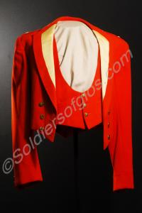 Full mess kit; scarlet jacket with yellow facings,