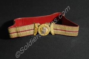Officer's full dress crimson and gold full dress s