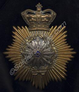 Shako plate, as worn by the 28th North Gloucesters