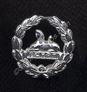 White metal Back Badge, for Gloucestershire Regime