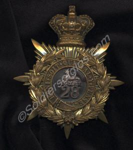 Helmet badge, as worn by the 28th North Gloucester