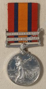 Queen's South Africa Medal with clasps for Paardeb