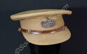 Service dress hat with bronze badges. c. 1913-1930