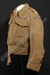 Battle dress suit- jacket with R.A.F. Regiment sho