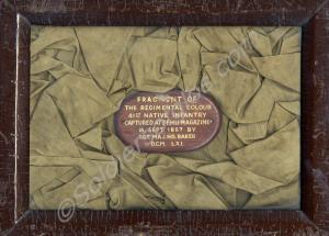 Case containing fragment of the Colour of the 47th