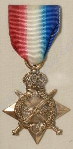 1914-1915 Star. Awarded to 17696 Sergeant Albert H