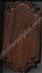Wooden box, made and decorated with carving by Boe
