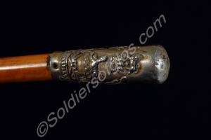 Officers' Gloucestershire Regimental cane. Made of