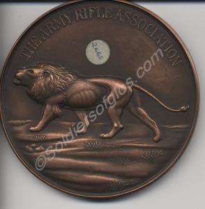 Bronze medallion presented by The Army Rifle Assoc