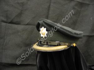 Green No. 1 dress hat (peaked and laced) of an off