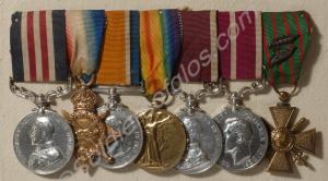 Group of seven medals; Military Medal, 1914-1915 S