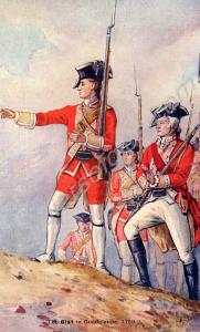 'The 61st at Guadeloupe 1759'. 61st Regiment. Fro