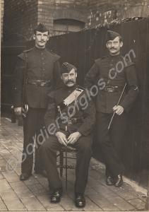 Three Rifle Volunteers, a Sergeant and two Private