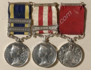 Group of three medals; Punjab Medal with clasps fo