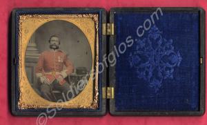 Glass-plate photograph of 1609 Private Robert Brow