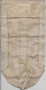 British Army white canvas holdall with eight compa