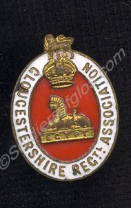 Lapel badge of the Gloucestershire Regimental Asso