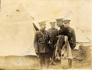 Officers in camp. c. 1914.