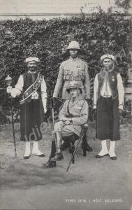 Officer and soldiers of the 2nd West India Regimen
