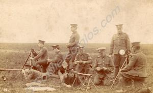 Signals section in training. 4th (Territorial) Bat
